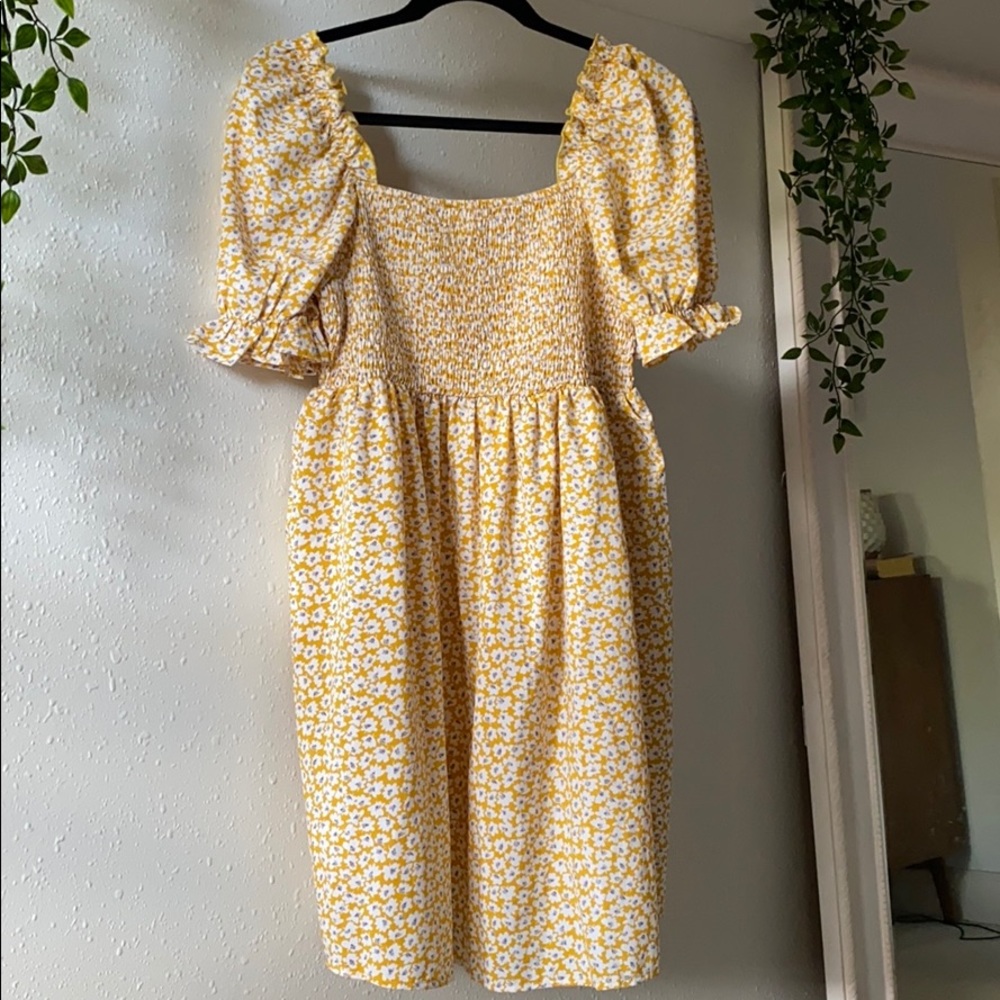Fall Floral Mini Dress